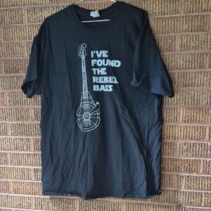 Gildan Black Rebel Bass Graphic Tee SZ XL